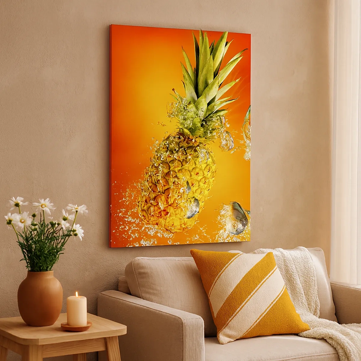 Quadro em tela - Frescor suculento tropical - 50x70 cm