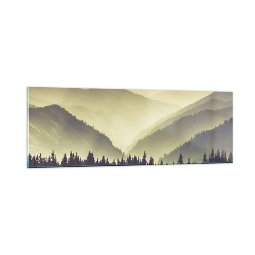 Quadro em vidro - Atrás das sete montanhas... - 90x30 cm