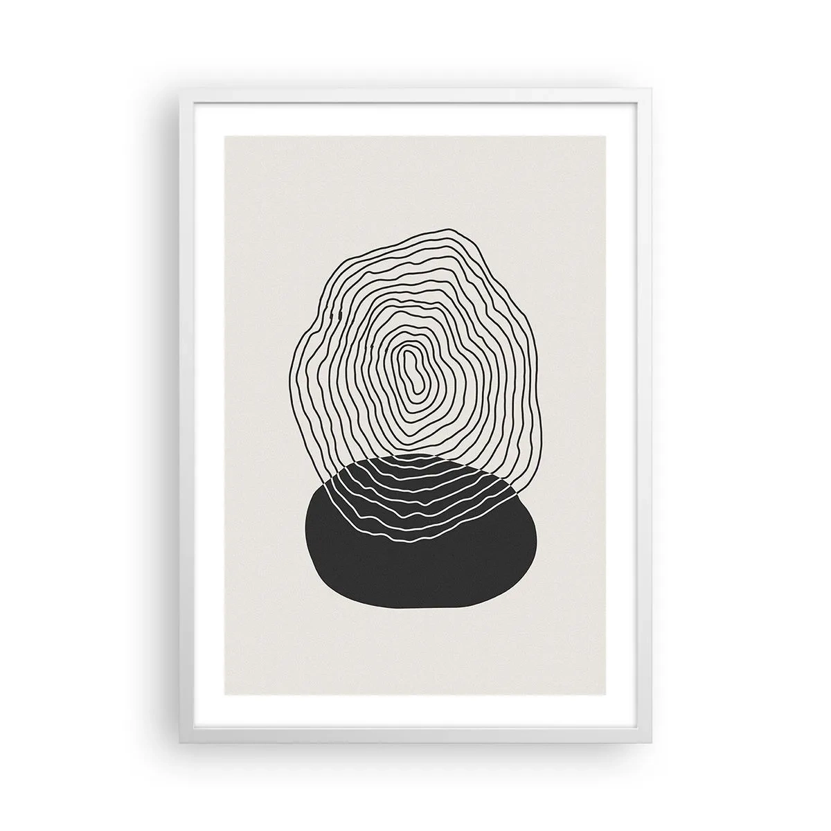 Pôster em moldura branca - Duração e vibração - 50x70 cm