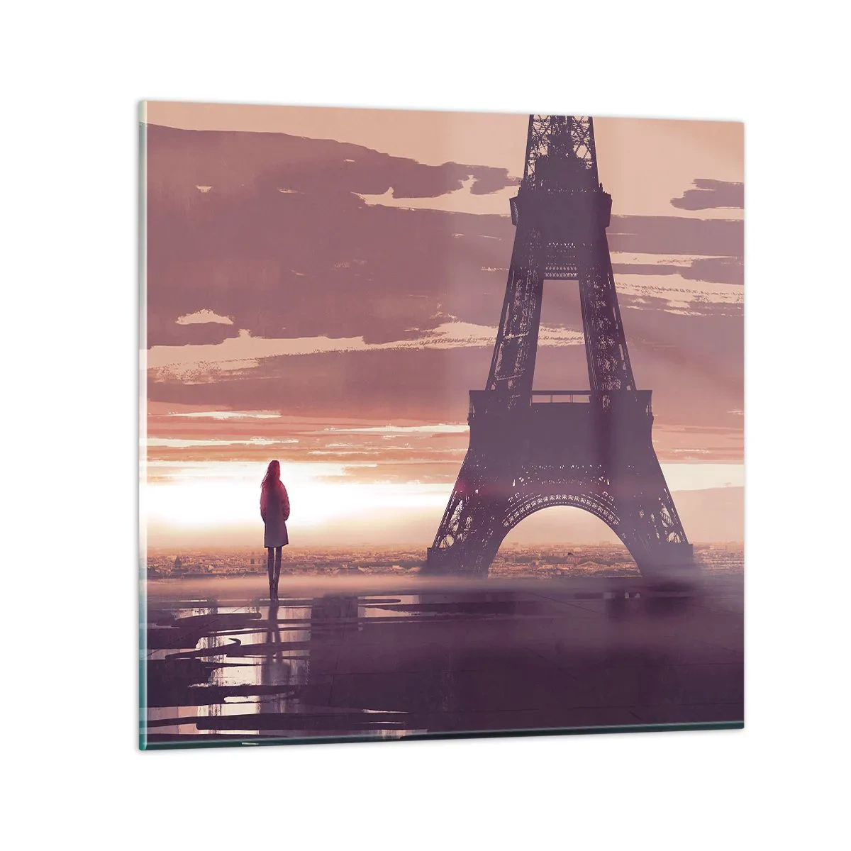 Quadro em vidro - Só elas as duas - 30x30 cm