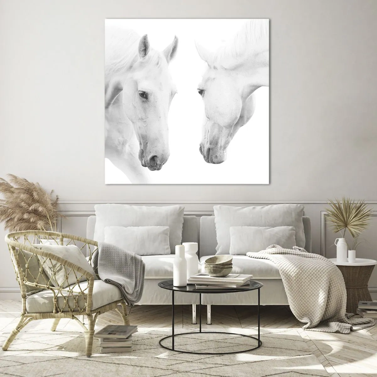 Quadro em vidro - Será amizade...? - 60x60 cm