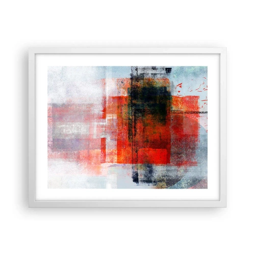 Pôster em moldura branca - A composição brilha - 50x40 cm