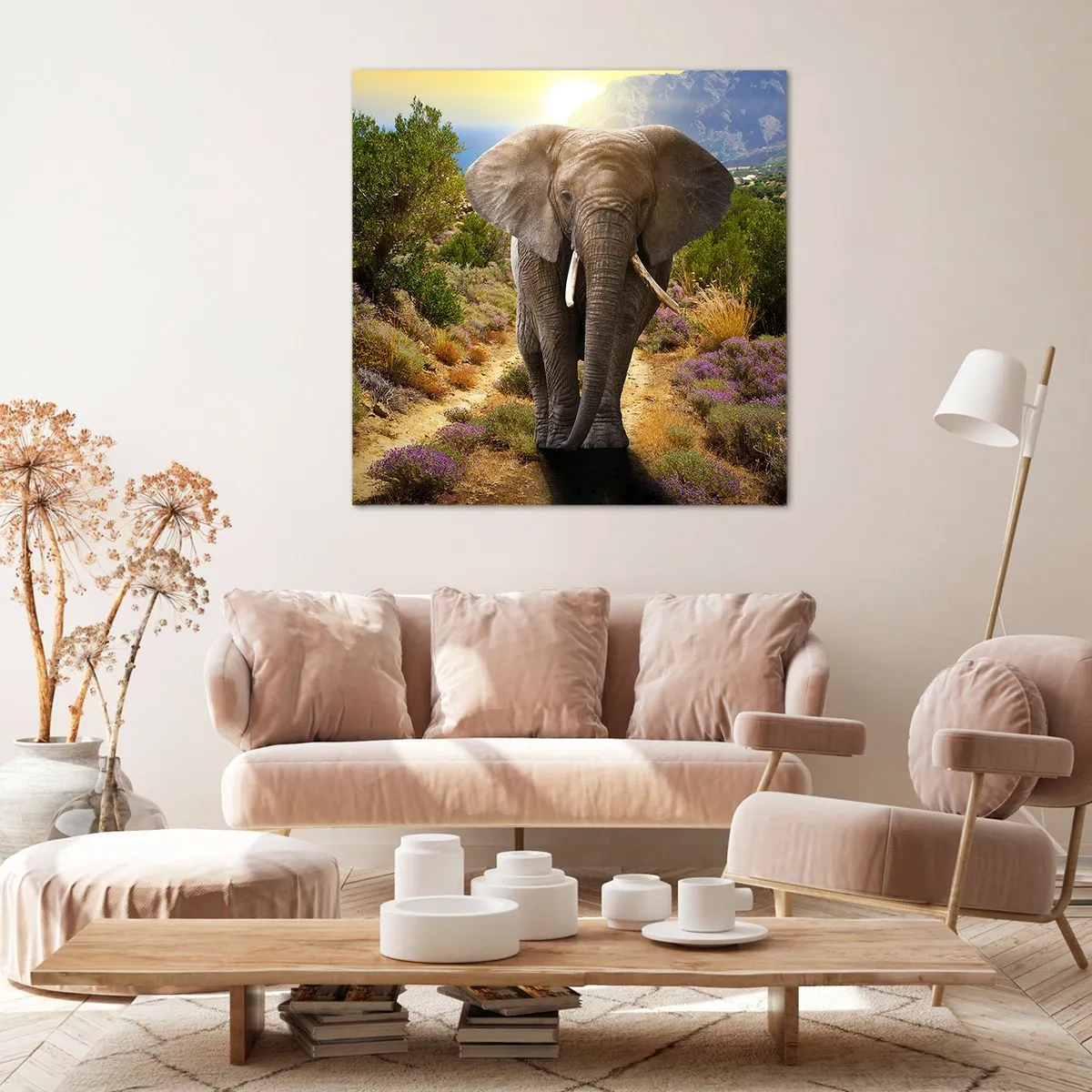 Quadro em tela - Assim era o Éden - 70x70 cm