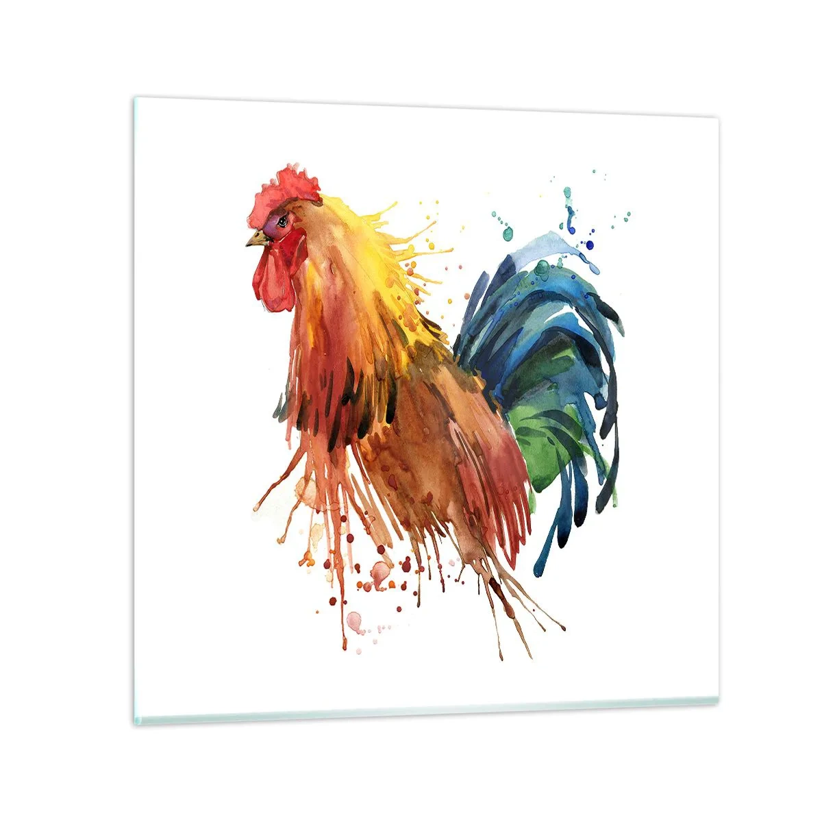 Quadro em vidro - Manto real, orgulho real - 30x30 cm