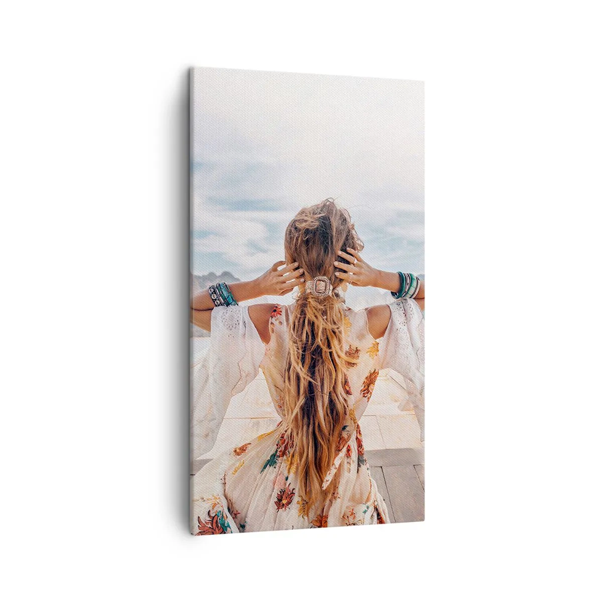 Quadro em tela - A caminho da felicidade - 45x80 cm