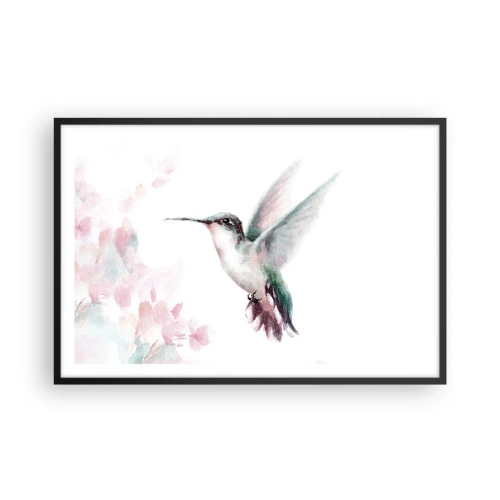 Pôster com moldura preta - Preso em agitação - 91x61 cm