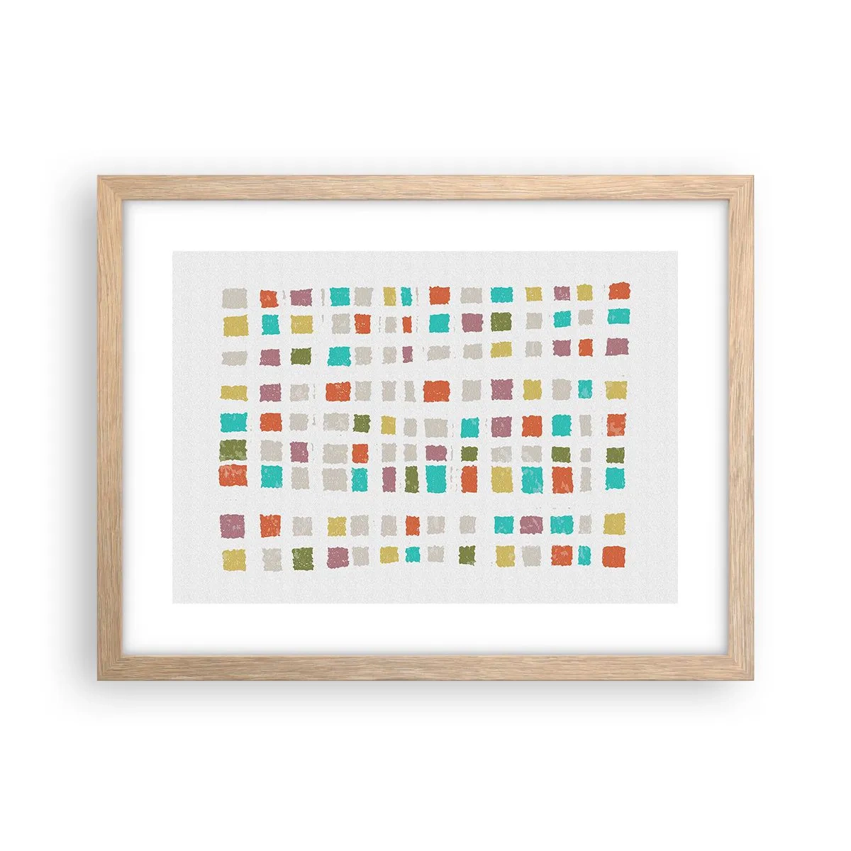 Pôster com moldura de carvalho claro - Jogo desconhecido - 40x30 cm