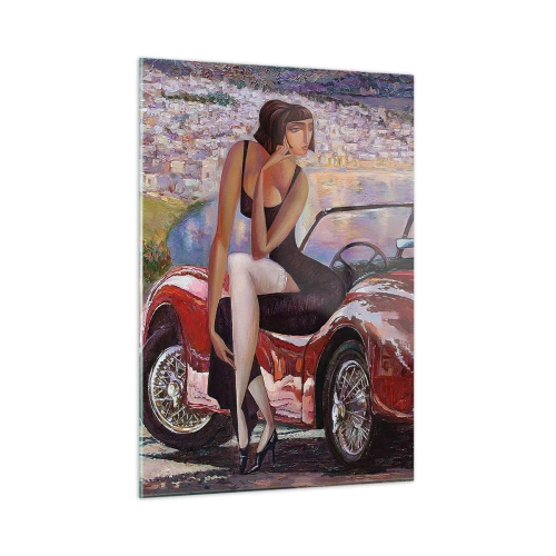 Quadro em vidro - Verão? Apenas na Riviera - 50x70 cm