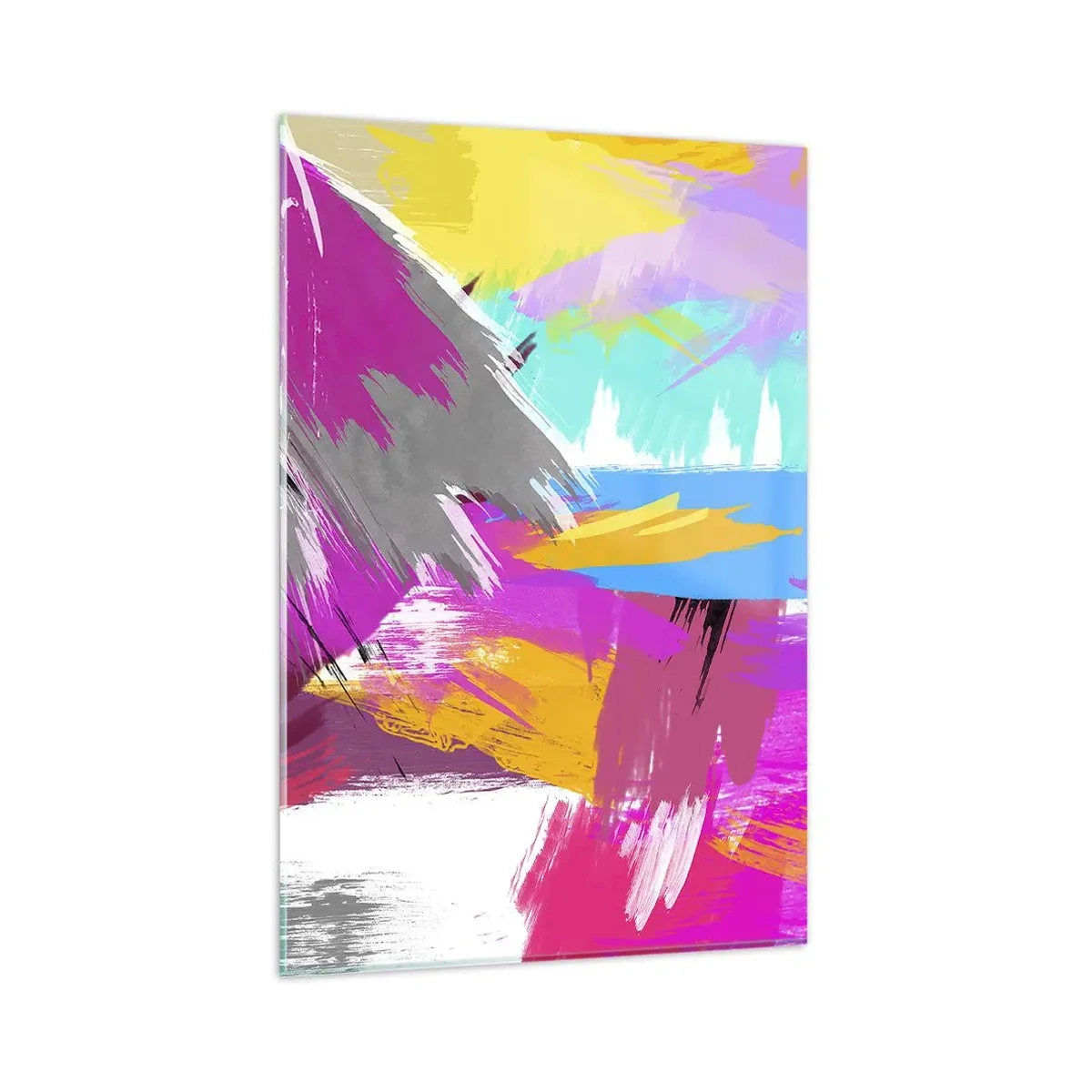 Quadro em vidro - Pinte, pinte, mais uma vez - 80x120 cm