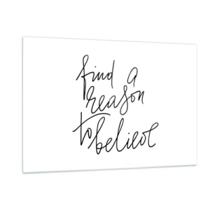 Quadro em vidro - É possível - 120x80 cm