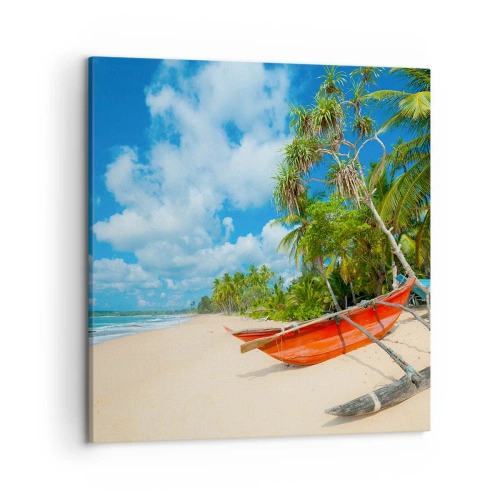 Quadro em tela - O encanto dos trópicos - 50x50 cm