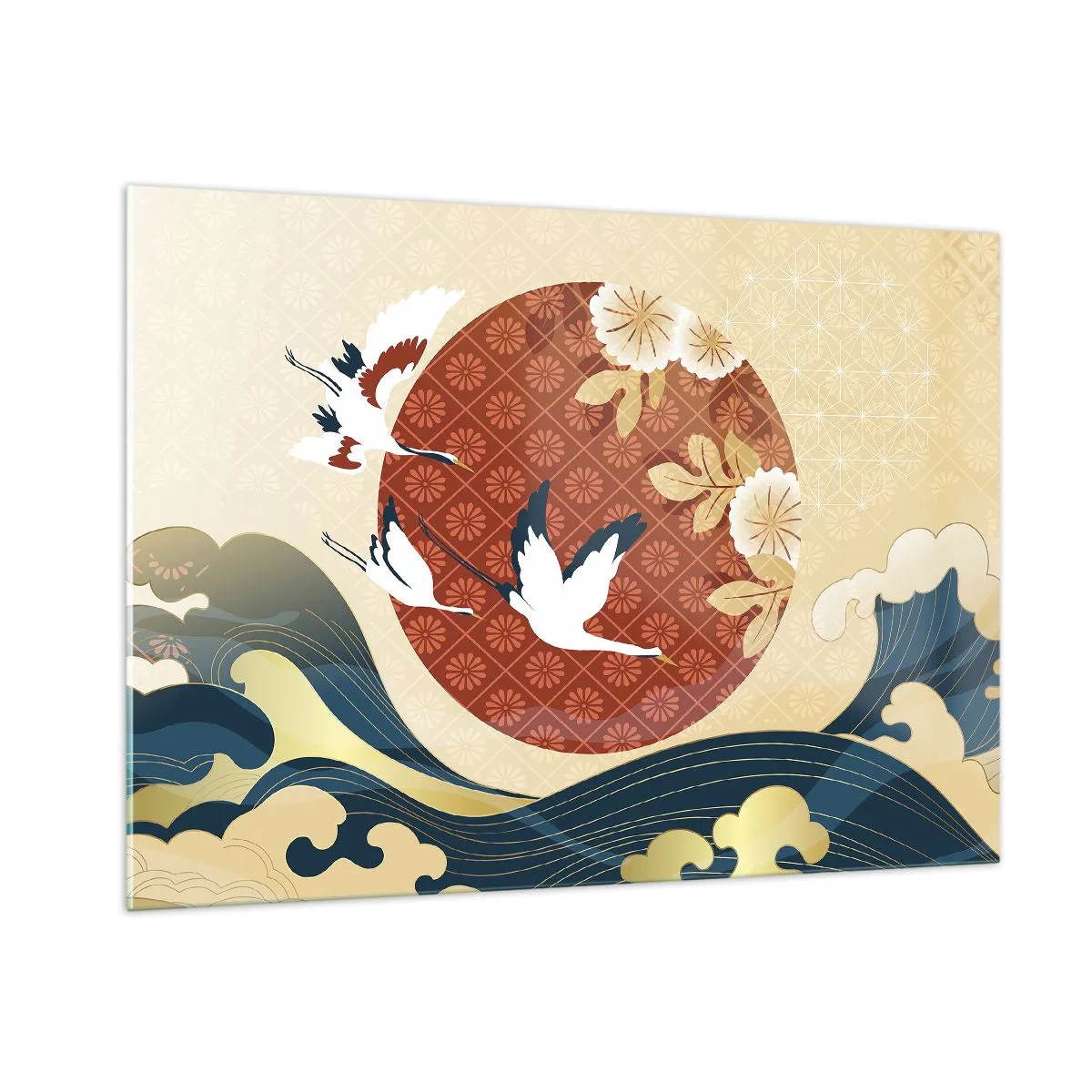 Quadro em vidro - Conto de fadas japonês - 100x70 cm