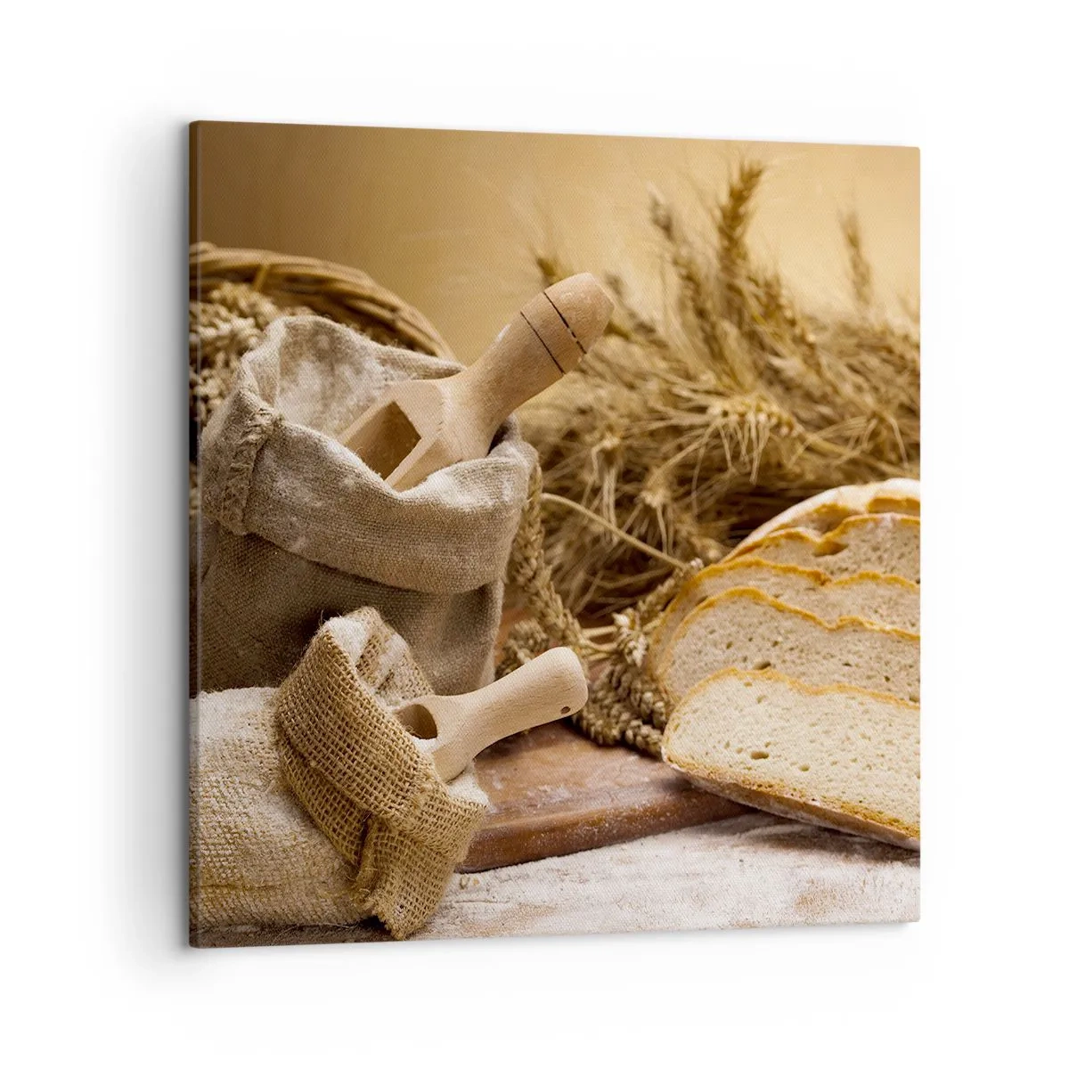 Quadro em tela - Pão de cada dia - 50x50 cm