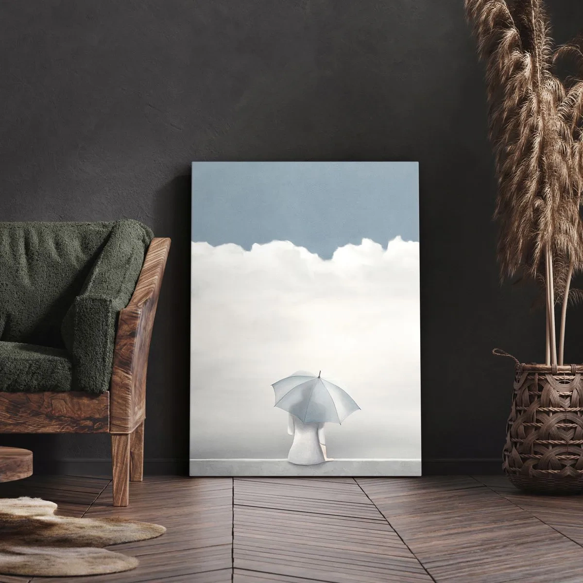 Quadro em tela - No limite da realidade e dos sonhos - 55x100 cm