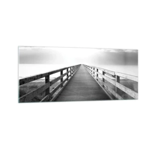 Quadro em vidro - Para longe... - 100x40 cm