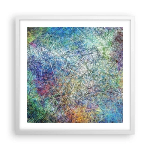 Pôster em moldura branca - Não é assim tão simples - 50x50 cm