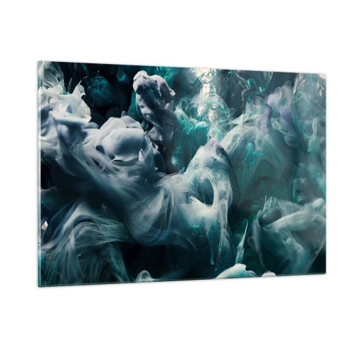 Quadro em vidro - Movimento de cores - 120x80 cm