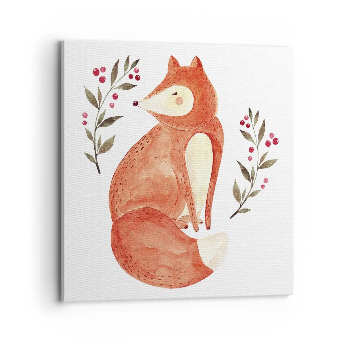 Quadro em tela - Pequeno ruivo - 70x70 cm