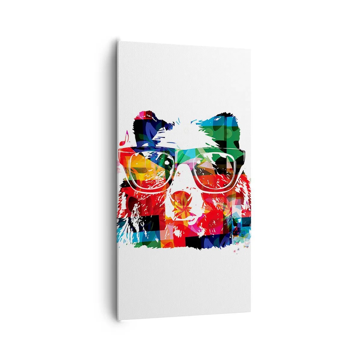 Quadro em tela - Urso da moda - 65x120 cm