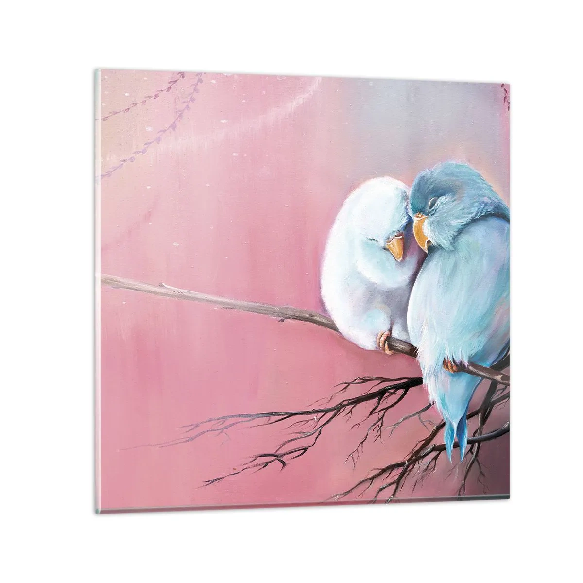 Quadro em vidro - O que acrescentar aqui?... - 30x30 cm