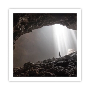 Pôster - Gruta luminosa - 60x60 cm