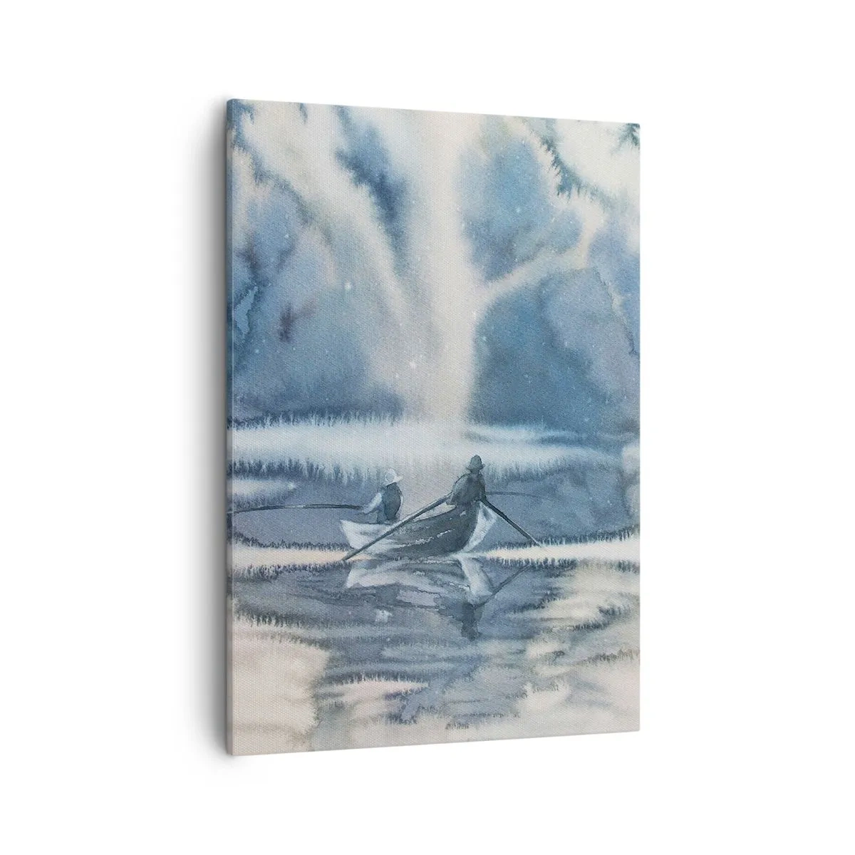 Quadro em tela - Pescadores no seu paraíso - 50x70 cm