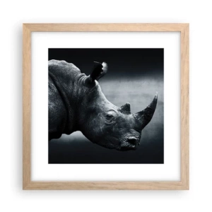 Pôster com moldura de carvalho claro - Perfil direito - 30x30 cm