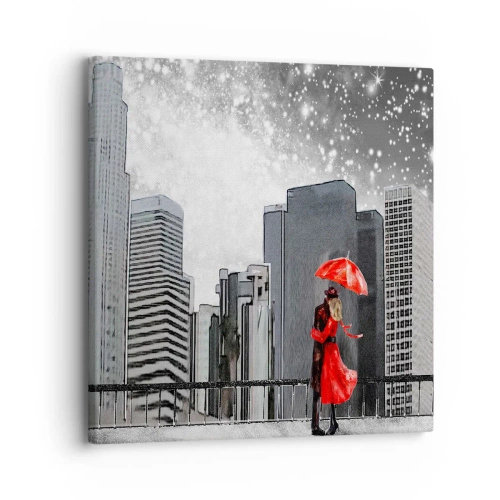 Quadro em tela - O homem não é pedra - 30x30 cm
