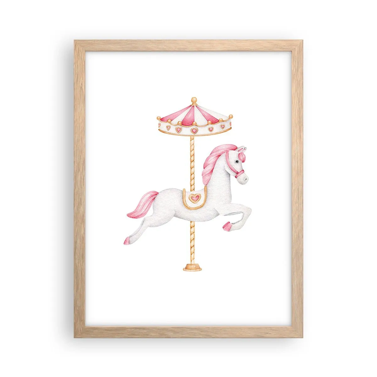 Pôster com moldura de carvalho claro - Caiu no chão - 30x40 cm