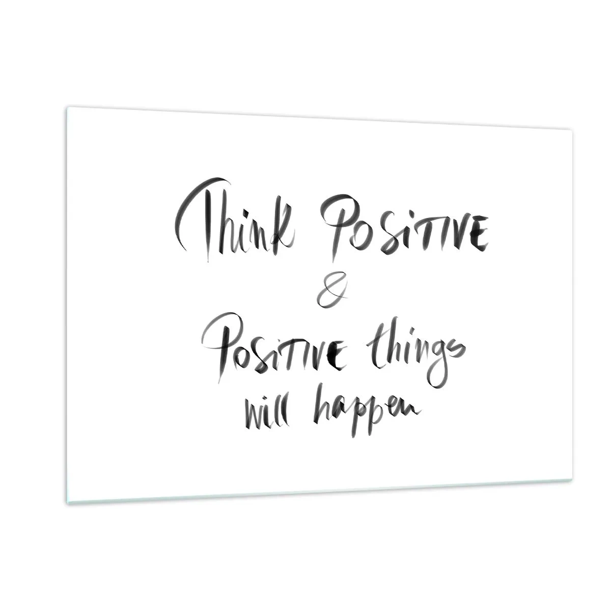 Quadro em vidro - Como viver? - 120x80 cm