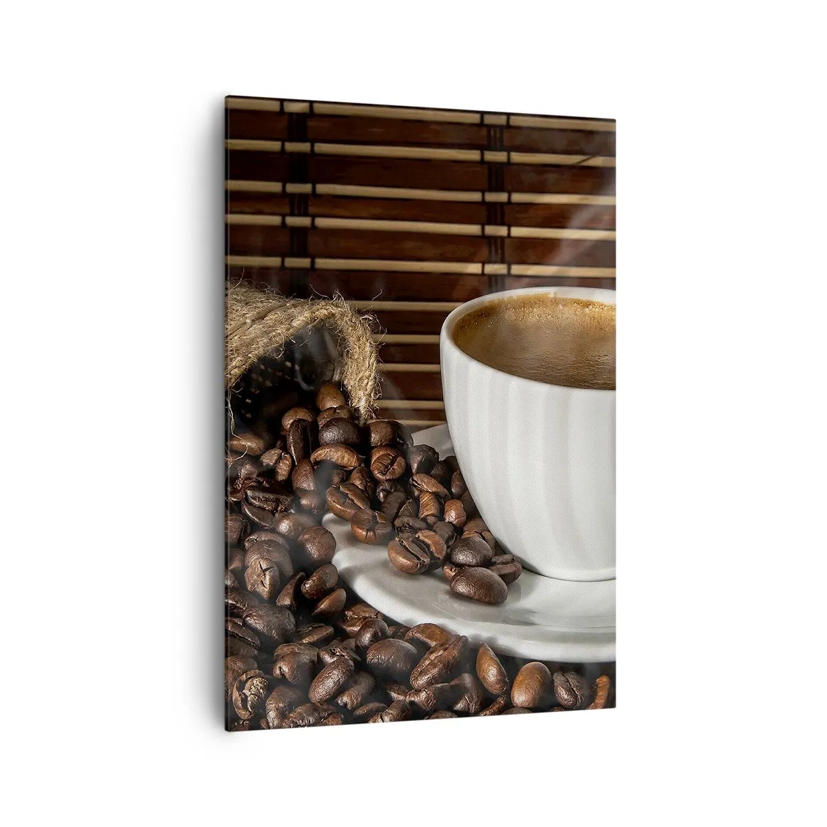 Quadro em tela - A escuridão do carvão, a transparência do âmbar - 70x100 cm