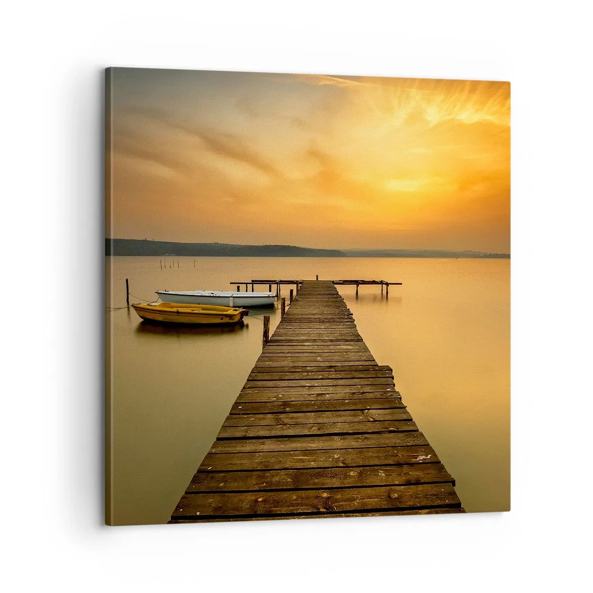 Quadro em tela - Abrirei o céu dourado para vós - 60x60 cm