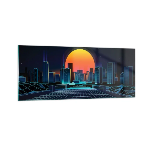 Quadro em vidro - Ainda quer ir para o mundo real? - 100x40 cm