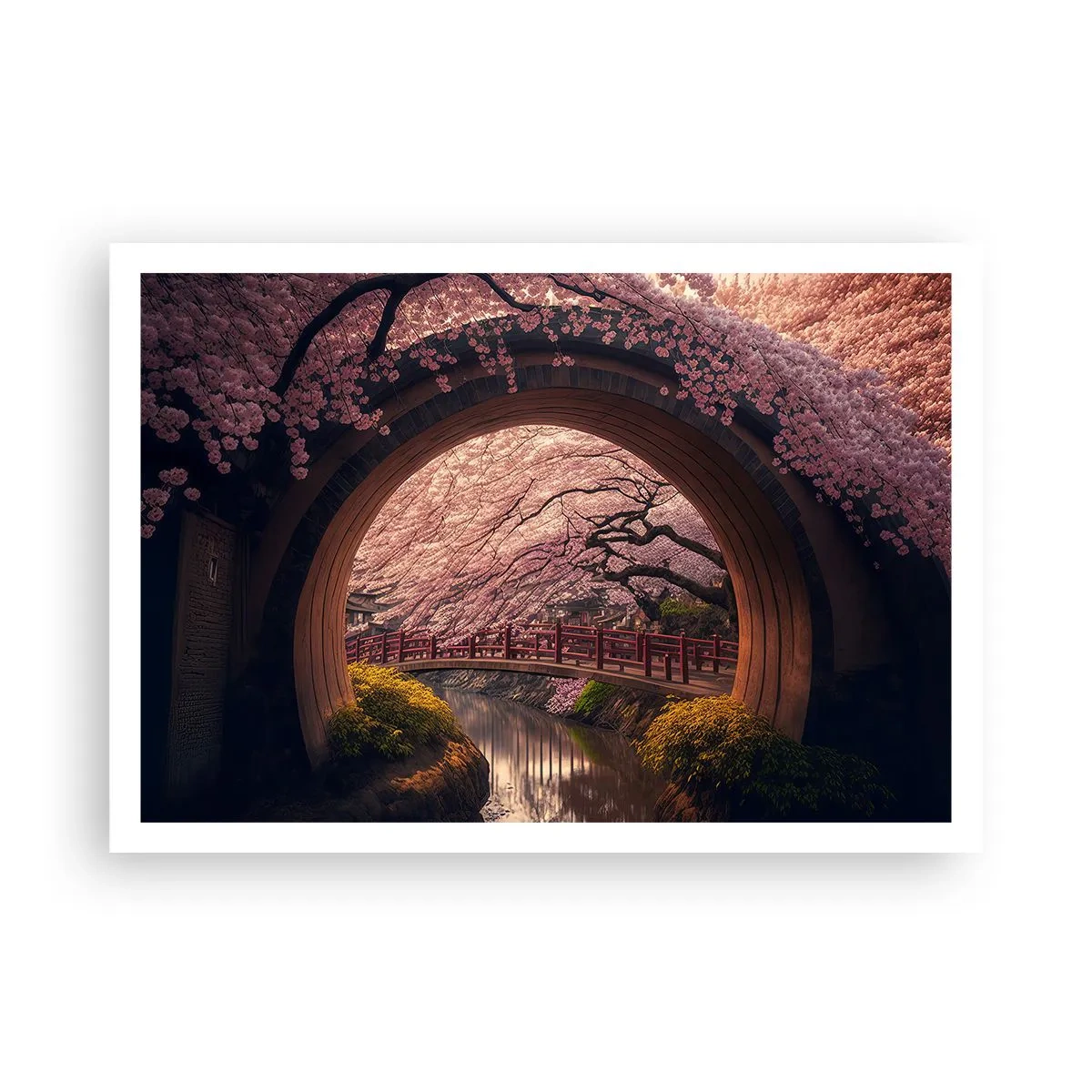 Pôster - Primavera japonesa - 100x70 cm