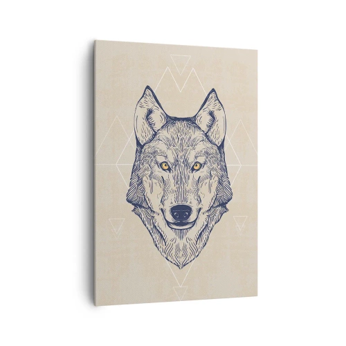 Quadro em tela - Alfa com um olhar penetrante - 70x100 cm