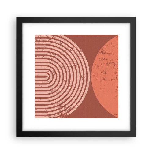 Pôster com moldura preta - Relacionamento próximo - 30x30 cm