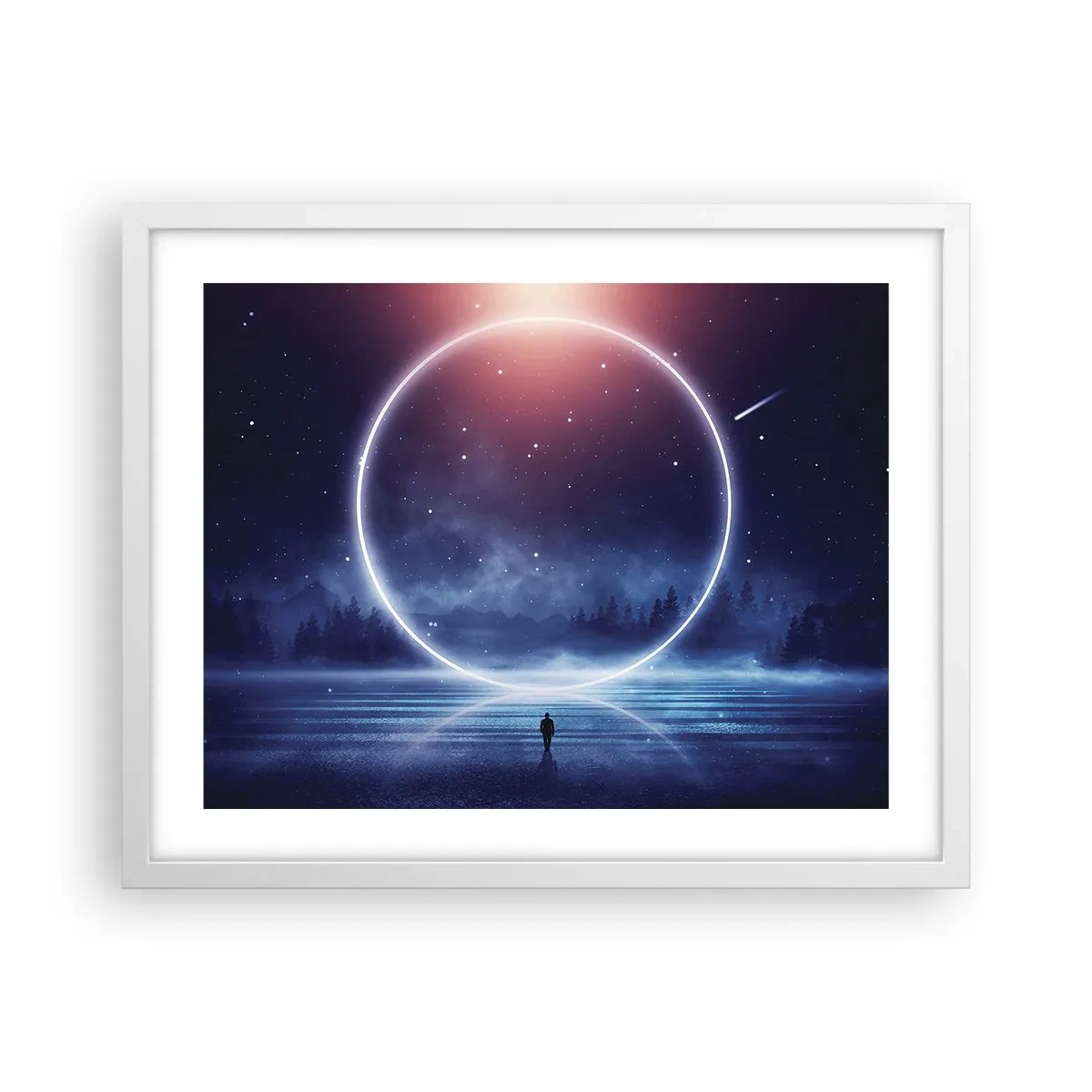 Pôster em moldura branca - Eles já estão aqui... - 50x40 cm