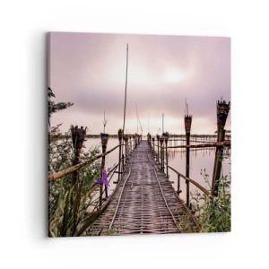 Quadro em tela - Paz e tranquilidade da Ásia - 70x70 cm