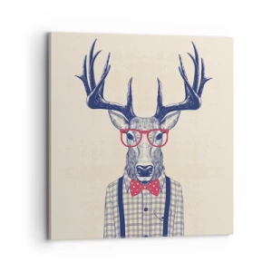 Quadro em tela - Extravagância engraçada - 70x70 cm