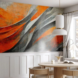 Papel de Parede Premium Sand - Calor e frio - Pedaço, Abstração, Aceno - 300x210 cm