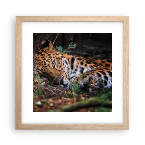 Pôster com moldura de carvalho claro - Confie em mim - 30x30 cm