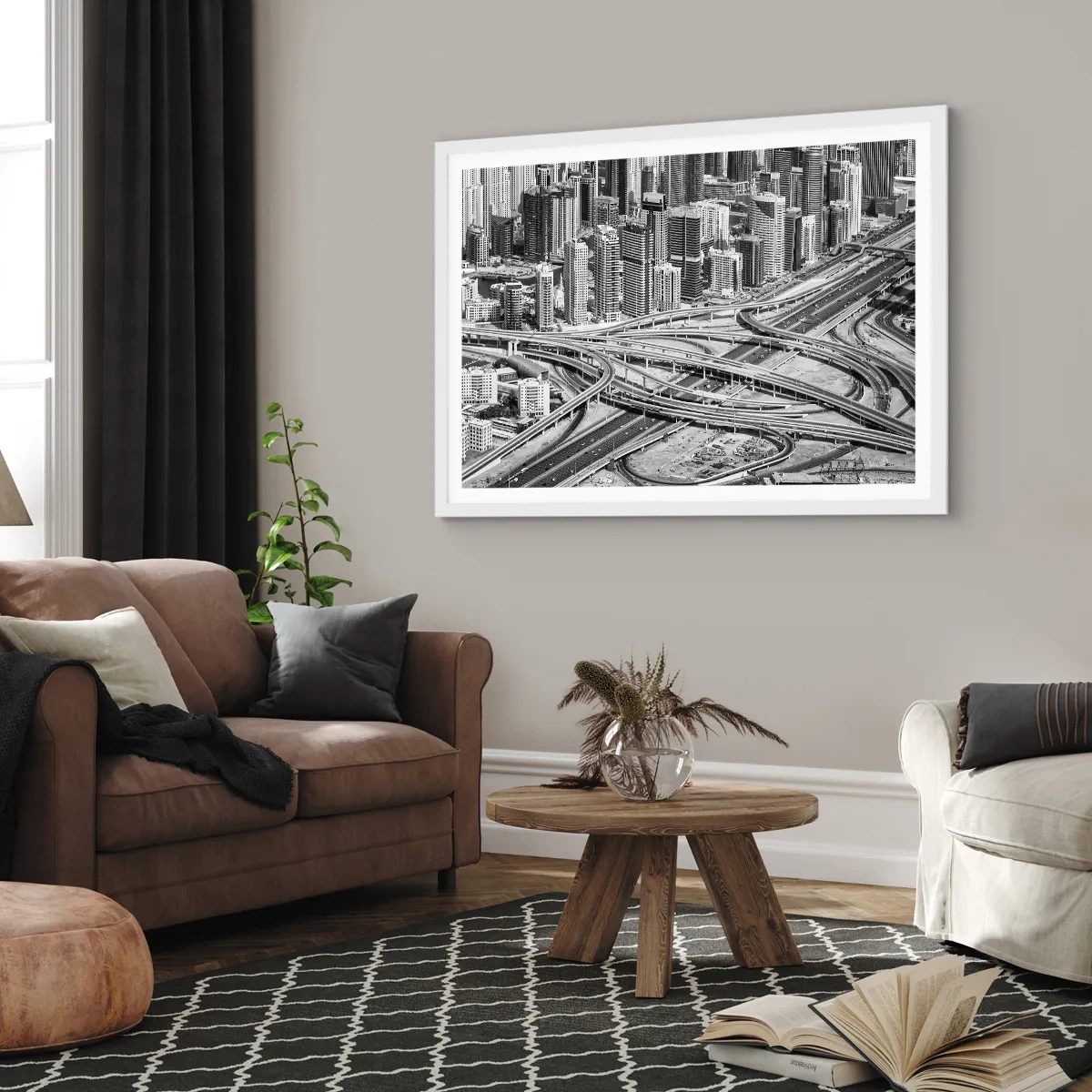 Pôster em moldura branca - Dubai – uma cidade impossível - 40x30 cm