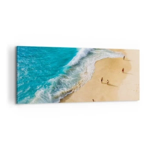 Quadro em tela - E depois o sol, a praia… - 100x40 cm