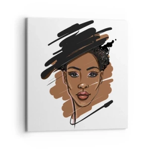 Quadro em tela - Doce como chocolate - 70x70 cm