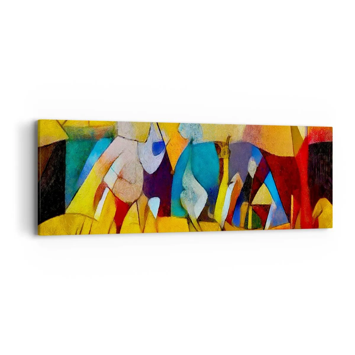 Quadro em tela - Sol - vida - alegria - 90x30 cm