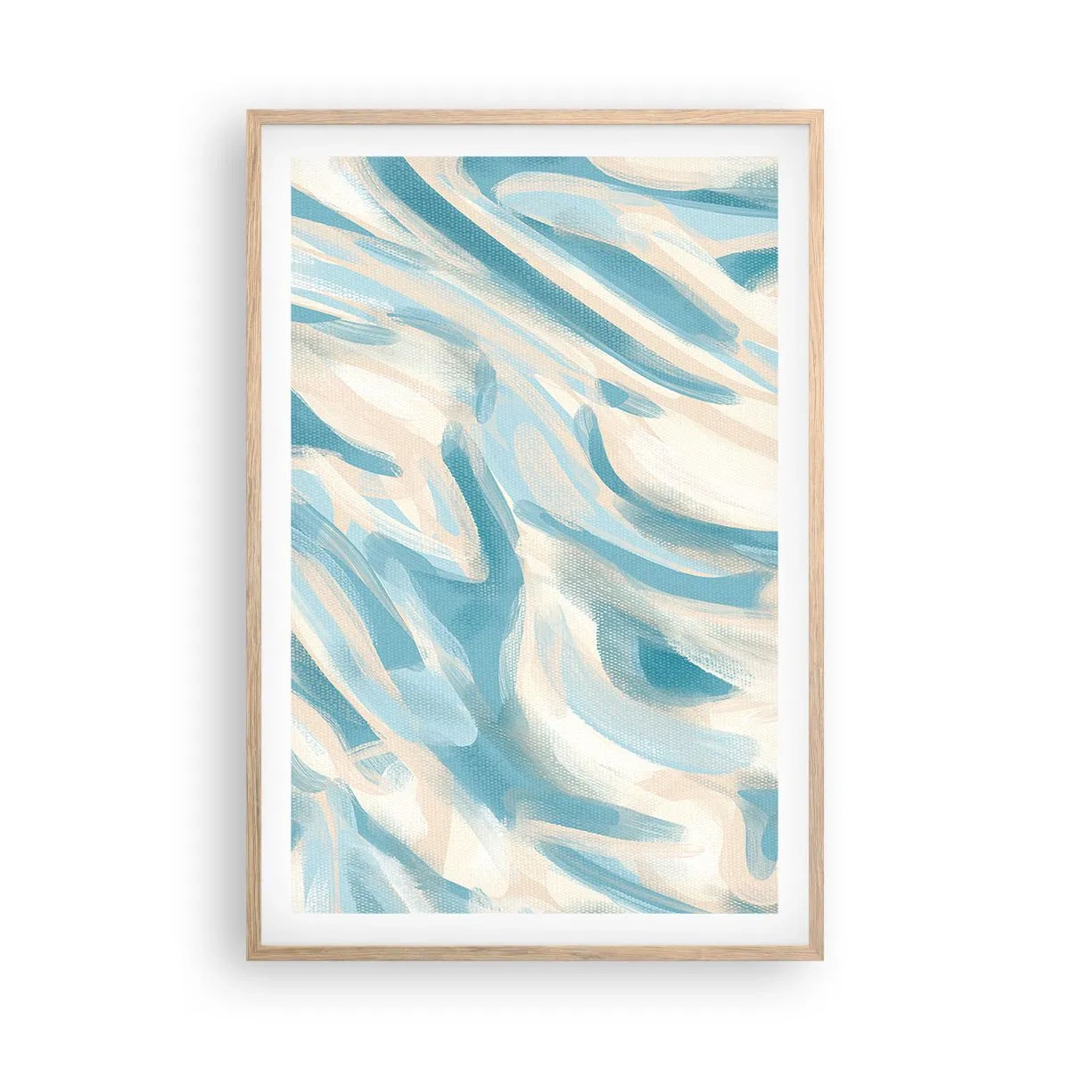Pôster com moldura de carvalho claro - Brisas de primavera - 61x91 cm