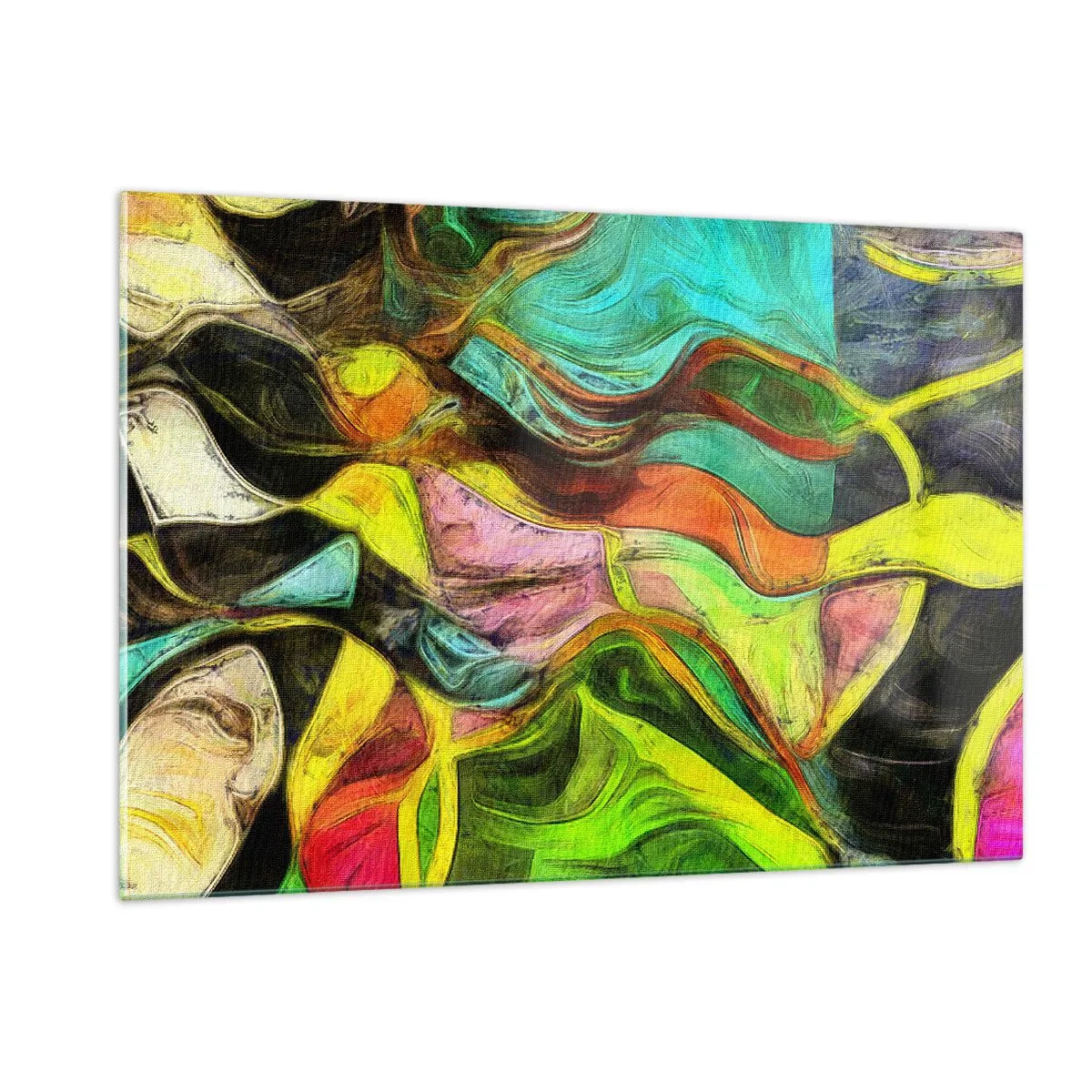 Quadro em vidro - O movimento é vida - 120x80 cm