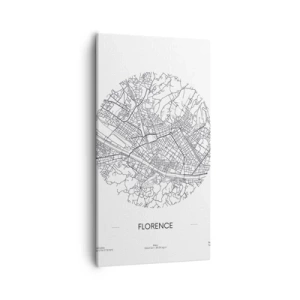 Quadro em tela - A anatomia de Florença - 55x100 cm