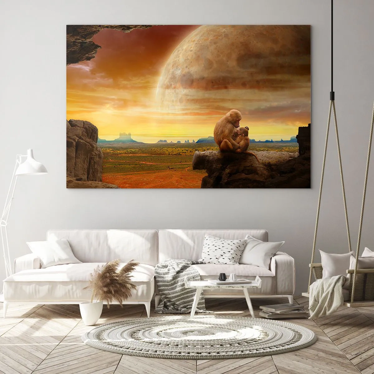 Quadro em vidro - O amor é o mesmo em todos os lugares - 120x80 cm