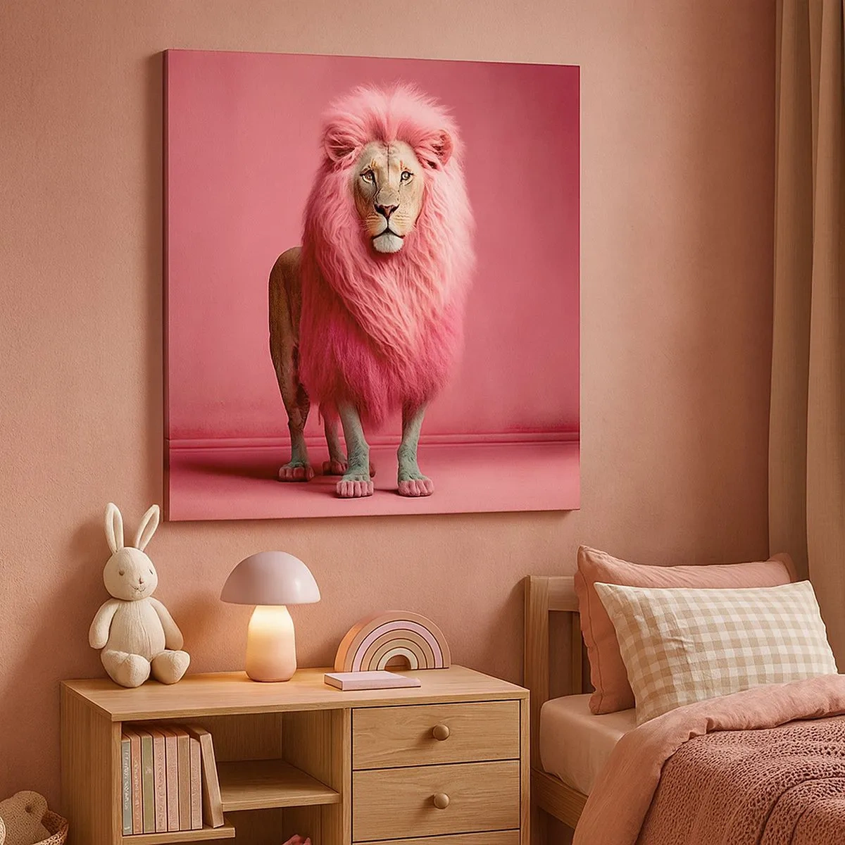 Quadro em tela - Não tens mais medo - 30x30 cm